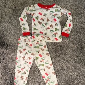 Burt's Bees Organic Two-Piece Pajamas Winter Globes- Size 4T